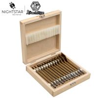 13pcs Flat Spade Drill Bits Set Titanium Coating Wood Boring Bit 1/4" Hex Shank Woodworking Power Tool Accessories Drills  Drivers