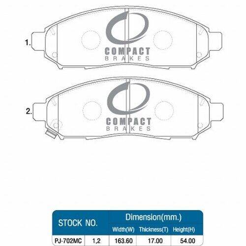 compact-breaks-ผ้าเบรคหน้า-nissan-navara-2-5-ddti-4x2-4x4-ปี-07-on-compact-dnx-702