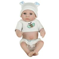 NPK Cute Silicone 3DLifelikeSimulation Reborn Baby Doll Kids Playmate Cloth Soft Toys Gifts hot sale