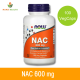 [Exp2025] Now Foods, NAC, 600 mg 100 Veg Capsules