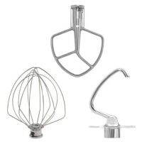 หัวตี สเตนเลส แบบ 3 หัว / KitchenAid KSM5TH3PSS Tilt-Head Stand Mixer Stainless Steel Tool Set of 3