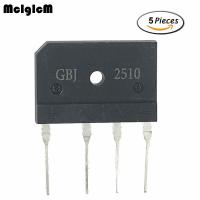 เครื่องแปลงกระแสไฟฟ้าไดโอด วงจรเรียงกระแสเต็มคลื่นแบบบริดจ์ 25A 1000V gbj2510 จำนวน 5 ชิ้น