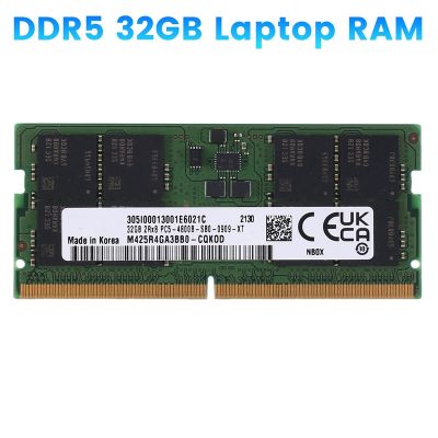 DDR5 32GB Laptop RAM 4800Mhz Memory Replacement Spare Parts 2RX8 1.1V SO-DIMM Memory Stick DDR5 4800Mhz Notebook RAM