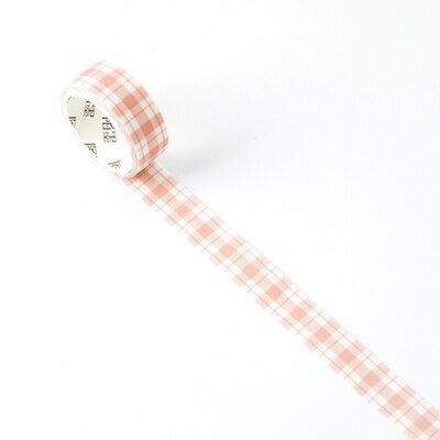 กว้าง15มม. Plaids สีพื้นฐานตรวจสอบ Grid Control Lattice Grid Collage Washi เทป DIY Planner Scrapbooking เทปกาว Escolar