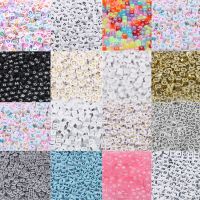 【CW】✎▩✈  200 pieces 7x4mm 6x6mm mixed letter beads for handmade bracelet accessories