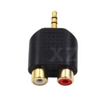 【HOT】 Stereo M/F Male Jack Plug Out To 2 RCA Female Splitter Adapter Connector Stereo 3.5mm Male To 2X RCA Female Adapter