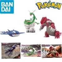 ของเล่น Action FIGURE Anime Bandai สำหรับเด็กขนาดโปเกมอนโชกันน์โลกภูมิภาค Groudon Rayquaza Kyogre ดั้งเดิมสำหรับเป็นของขวัญ