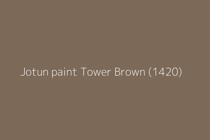 Jotashield Antifade Colours 1l 1420 Tower Brown • Jotun • 100 Acrylic Emulsion • Exterior 2008