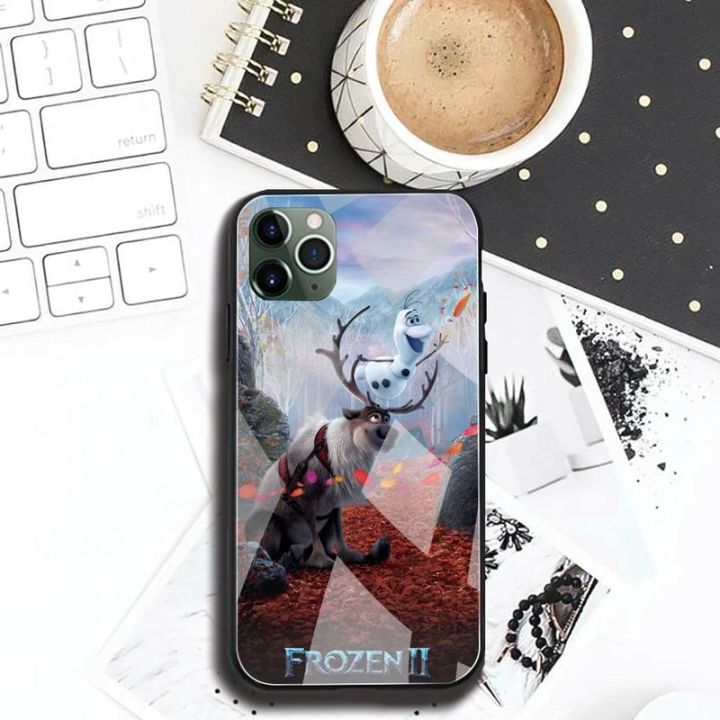 16-digits-frozen-elsa-anna-เคสโทรศัพท์กระจกนิรภัยสำหรับ-iphone-13-12-11-pro-mini-xr-xs-max-8x7-6s-6-plus-se-2020-cover