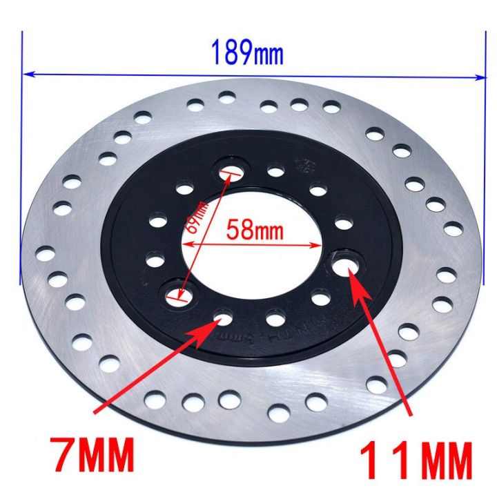 160-170-180-190มิลลิเมตรด้านหน้าหรือด้านหลังจานเบรครูใน58มิลลิเมตรสำหรับ-gy6จีนสกู๊ตเตอร์รถจักรยานยนต์-atv-อะไหล่รถโกคาร์ท