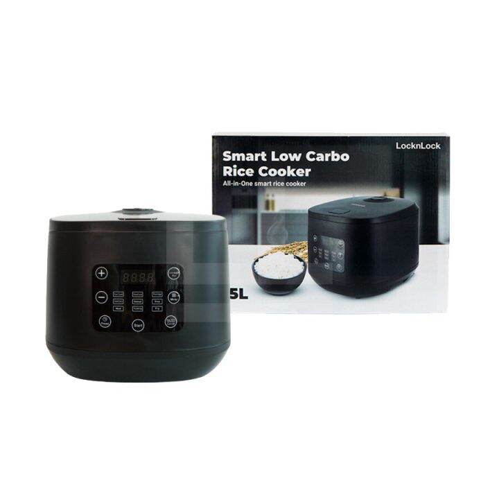 LocknLock Smart Low Carbo Rice Cooker EJR353BLK Lazada Indonesia