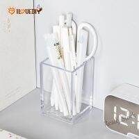 【Ready Stock】 ▣✐❆ C13 Transparent Acrylic Organizer Storage Box / Thickened Square Storage Pen Holder/Desktop Cosmetics Jewelry Office Stationery Classification Storage Container/Desktop Organizer Box