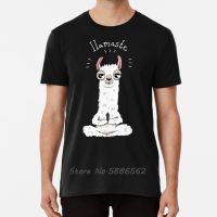 Llamaste T Shirt Llama Yoga Namaste Alpaca Animal Text Meditation Mindfullness Tshirt Men Unisex Cotton Tees Harajuku Streetwear