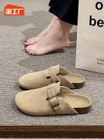 【Ready】? womens otou lf slippers womens outer 23 new summer pregt women flat slip-on retro loafers