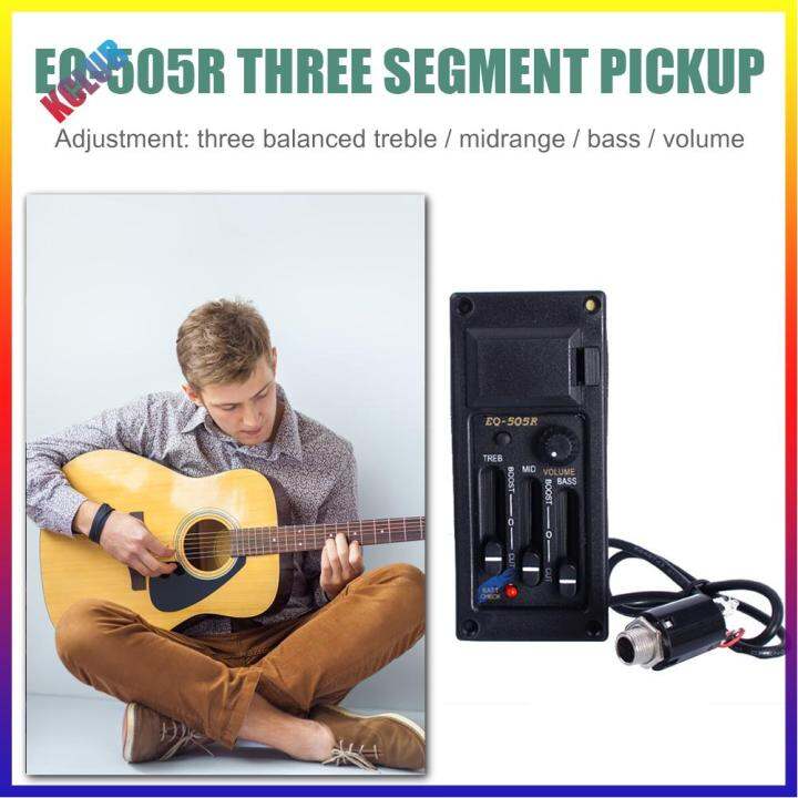 ชุดควอไลเซอร์3แบนด์เครื่องขยายเสียง-eq-505r-กีตาร์โปร่งตัวรับเสียงก่อนเข้าแอมป์