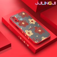 Jlingji เคสสำหรับ Tecno Spark 6 Go Spark Go 2020 Spark Go 2021เคสแฟชั่นลายดอกไม้สวยงามขอบสี่เหลี่ยมด้านข้างแบบบางดีไซน์ใหม่กันกระแทกเคสมือถือแข็งปลอกซิลิโคนคลุมทั้งหมดเคสป้องกันกล้องแบบอ่อน