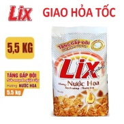 Bột giặt 5.5kg bột giặt Lix Extra hương nước hoa Tăng gấp đôi sức mạnh