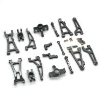 Metal Suspension Arm Steering Block Set for HBX 16889 16889A 16890 16890A SG1601 SG1602 1/16 RC Car Upgrade Parts Kit