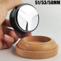 51/53/58Mm Alloy ที่อัดกาแฟจำหน่ายผงกาแฟค้อน Cofa อุปกรณ์เสริมพร้อมฐานไม้