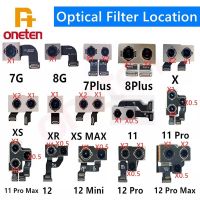 10pcs Optical Filter Replacement For iPhone 7 8 Plus X XR XS 11 12 PRO MAX Mini Rear Camera Ultra Wide Angle Problem Repair Part