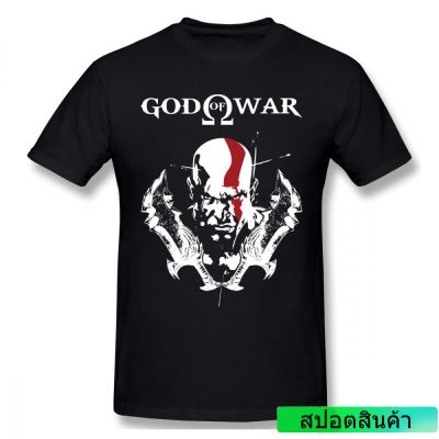 เสื้อยืดแขนสั้น ผ้าฝ้าย ระบายอากาศได้ดี พิมพ์ลาย Kratos God Of War Bonadiaos แฟชั่นวินเทจ สําหรับผู้ชาย  I1L6