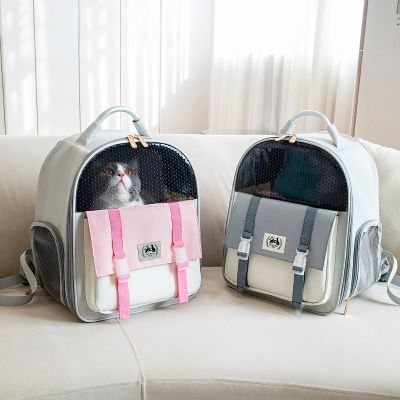 ❐◘❀ Pet Trolley Case Transparent Cat Bag Out Portable Large Capacity Space Capsule Dog Cat Backpack Portable Suitcase Cat Carrier