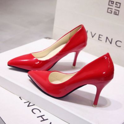 2020ส้นสูงสำหรับผู้หญิง,ส้นบางคลาสสิกสีขาวสีแดงเบจเซ็กซี่รองเท้างานแต่งและงานพรอมสีฟ้าไวน์