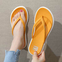 Simple Colored Slippers Flip Flop Women Summer Fashion Casual Non-Slip Couple Flip Flops Breathable Beach Slides