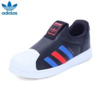 Adidas สำหรับเด็กวัยหัดเดินต้นฉบับซุปเปอร์สตาร์360 BY9936สีดำ/รองเท้าสีแดง