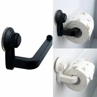 Wall Mounted Suction Cup Toilet Paper Roll Holder Tissue Holders Bathroom Toilet Roll Holders