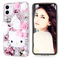 (Phone case) B Ling R Hinestone กรณีโทรศัพท์น่ารักสำหรับ iPhone 12 11 13 Pro Max 6วินาที7 8พลัส X XS Max XR สาวกรณี3D เพชรผู้หญิงซิลิโคนปกเคสและซองมือถือ