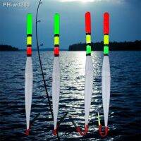 2Pcs Electric Fishing Floats with Battery LED Fishing Floats Night Fishing Fluorescence Bobbers Fishing Gear LED Light Sticks