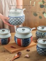 Exclusive customization Kawashima house lard jar household high temperature resistant ceramics with lid meat oil jar oil splash pepper chili oil special jar