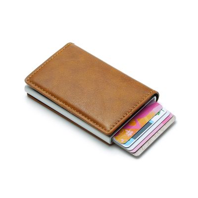 hot！【DT】✸✧◕  Credit Card Holder for Men Bank Cards Holders Leather Wallet Money Business Luxury Small Purse