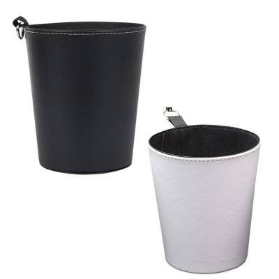 Car Trash Mini Air Vent Multi-function Leather Trash Can Organizer Car Interior Accessories Waterproof Vehicle Trash Bin for Garbage Storage Storing Sundries fabulous