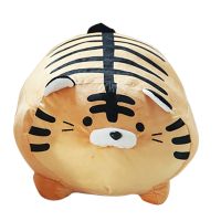 Super Soft Plush Printed Tiger Toy Stuffed Tiger Pattern Throw Pillow Bed Cushion Tiger Plush Doll 35cm