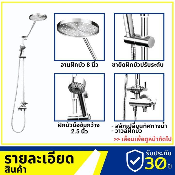 โปรโมชั่น-vrh-เรนชาวเวอร์-fjvhs-115qks-vrh-rain-shower-เรนชาวเวอร์-ฝักบัวอาบน้ำ-ชุดฝักบัว-ก้านแข็ง-สแตนเลสเกรด-304-ราคาถูก-ก๊อกน้ำ-ก๊อกเดี่ยวอ่างล้างหน้าแบบก้านโยก-ก๊อกเดี่ยวอ่างล้างหน้าอัตโนมัติ-ก๊อก