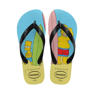 Havaianas Mens and Womens The Simpsons Flip Flop Sandal, Ice Grey