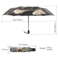 Yorkshire Terrier Dog Print Automatic Umbrella Rain Women Three Folding Portable Umbrella Male Windproof Sun Protection umbrella