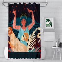 Medea Bathroom Shower Curtains Ancient Greece Waterproof Partition Creative Home Decor Bathroom Accessories