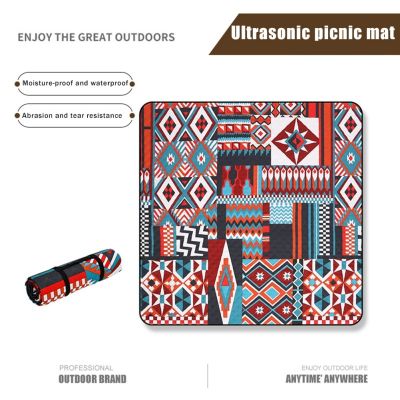 ：“{—— Outdoor Waterproof Folding Picnic Mat Camping Beach Moisture-Proof Blanket Portable Campingmat Hiking Beach Pad