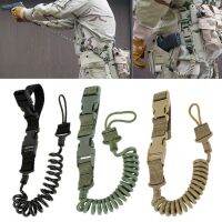 Military Tactical Pistol Lanyard Multi-purpose Spring Lanyard Pistol Airsoft Quick Release Pistol Sling Strap Shooting Hunting Cable Management