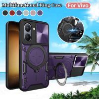 สำหรับ VIVO Y36 Y27 2023 4G 5G เคสโทรศัพท์แหวนหุ้มเกราะขาตั้ง Vivoy27 Hp Vivoy36 Vevo Y 27 36 27Y 36Y V2247ฝาหลังแข็งกันแรงกระแทก