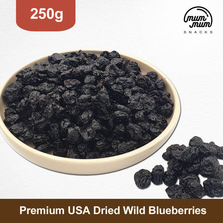 Premium USA Dried Wild Blueberries [250g] Lazada