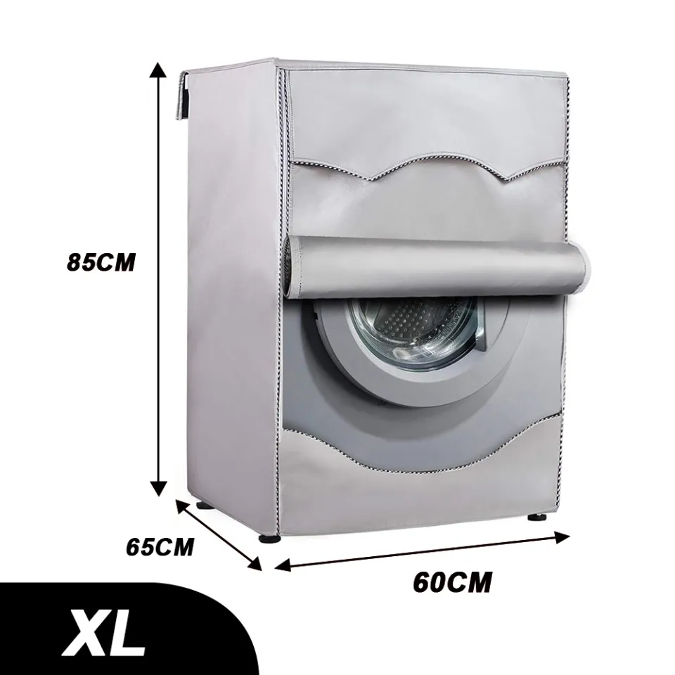 Washer Sunscreen Washing Machine Waterproof Cover Dryer Polyester Silver  Dustproof Washing Machine Cover S/M/L/XL - AliExpress