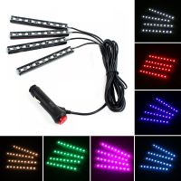 【 YUYANG Lighting 】 Led Bar Car Interior Backlight Ambient Mood Foot Light With Cigarette Lighter Decorative Atmosphere Lamp Auto Accessories 12v