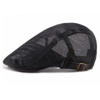 ? Summer New Mens And Womens Mesh Breathable Cap Casual All-Match Beret Korean Style Fashion Simple Forward Cap