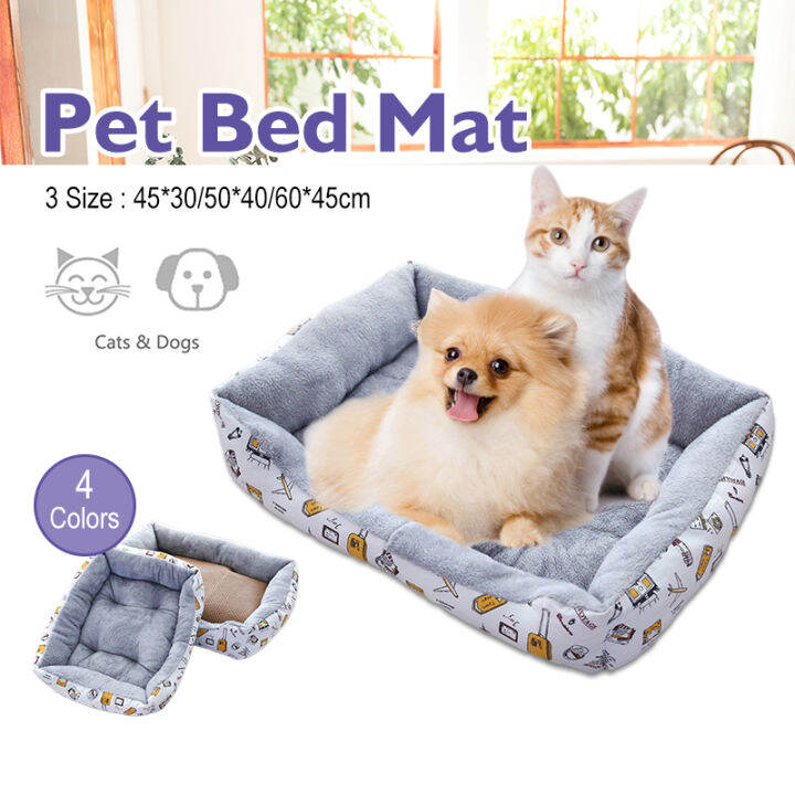 ที่นอนสัตว์เลี้ยง-pet-bed-ที่นอนแมว-ที่นอนสุนัข-หมา-เบาะแมว-เบาะหมา-เบาะรองนอน-แบบสี่เหลี่ยม-pa06