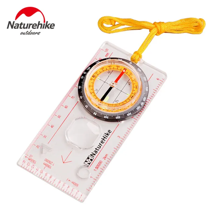 thumbnail image 2 of Mini Military Compass With Scale Ruler & Lanyard – Portable Outdoor Camping Navigation Tool 2 of 4