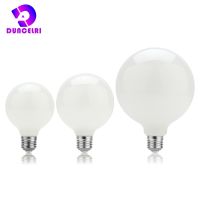 【 Hot 】 A60 ST64 G80 G95 G125 Milky แก้ว E27 5W LED Edison หลอดไฟ AC110V 220V หลอดไฟเย็น/อุ่นสีขาว Lampada หลอดไฟ LED